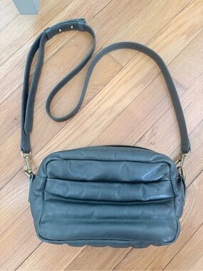 Madewell green leather purse
